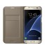 Husa Flip Wallet Samsung Galaxy S7 Edge, Gold